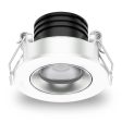 45mm LED Gimble Downlight 4w White 3000k, 4000k AT9014 ADJ 24V WH Atom Lighting on Sale