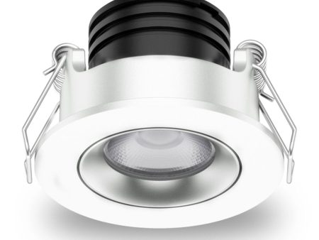 45mm LED Gimble Downlight 4w White 3000k, 4000k AT9014 ADJ 24V WH Atom Lighting on Sale