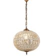 Palermo Chandelier Available in Different Sizes 1x40w E27 in Antique Brass Supply