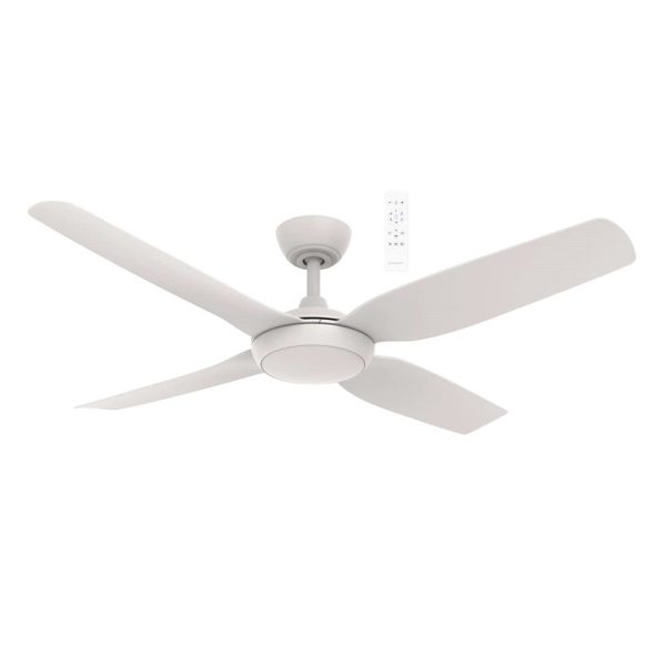 52  Viper DC Ceiling Fan Matt Black, Matt White with Light MVDC1343 Martec Lighting Online Hot Sale