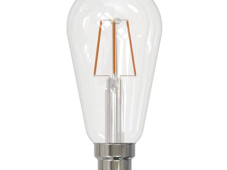 7.5w LED B22 ST64 Pear Globe Warm White 2700k, Daylight 5000k 205965, 205967 Dimmable Discount