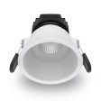 90mm LED Adjustable Downlight 10w Black, White CCT AT9029 ADJ TRI Atom Lighting Hot on Sale