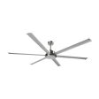 84  Colossus DC Ceiling Fan Black, Satin Nickel 22319 XX Brilliant Lighting Supply