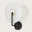 Erto Indoor LED Wall Light in Matt Black and Matt Brass Online Sale