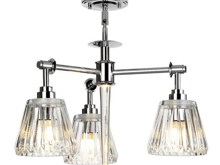 Agatha LED Pendant Light 3Lt 9w Brushed Nickel, Polished Chrome Fashion