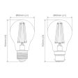 9w LED B22, E27 A60 Globe Warm White 2700k, Daylight 6500k 65974~65977 Dimmable Online now