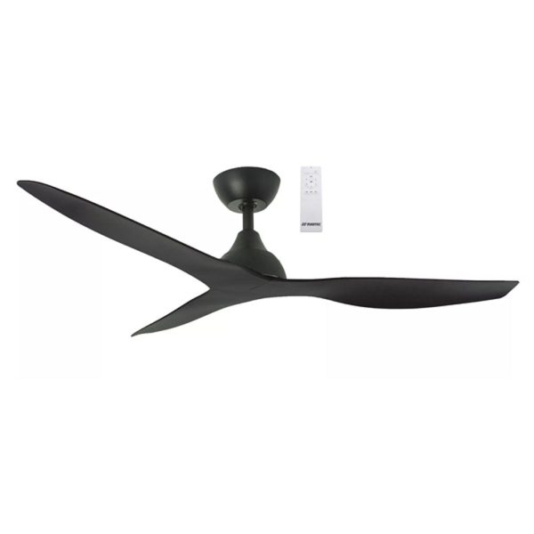 52  Avoca Smart WIFI DC Ceiling Fan Black, White Oak, White MADC133 Martec Lighting Online