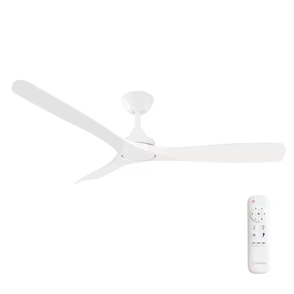 52  DC Spitfire Ceiling Fan Matte White White SPD52MWWH 360 innovations Online Sale