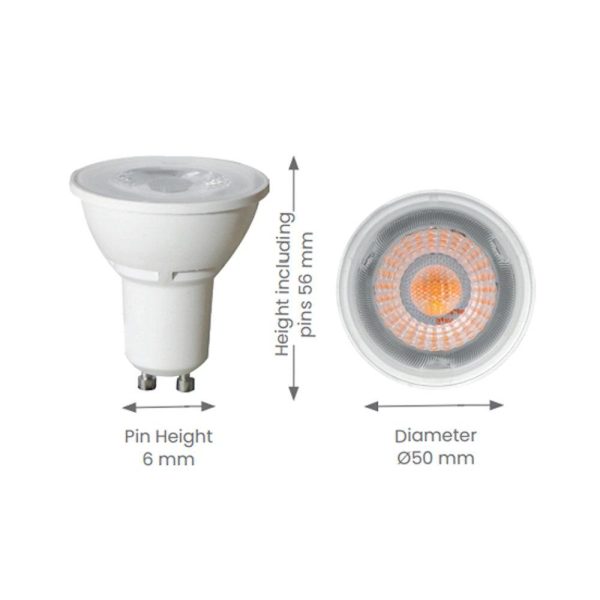 7w LED GU10 Globe Warm White 3000k ECONGU107W Dimmable Online