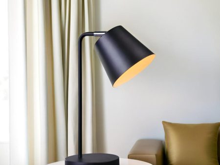 Amelia Sleek Illumination, Metal USB Table Lamp - Black, White, 400mm High, PL0205 Sale