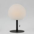 Adeline Radiant Sphere, Metal LED Table Lamp - Black, White PE Plastic Shade, 310mm High, PL0237 Discount