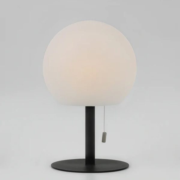 Adeline Radiant Sphere, Metal LED Table Lamp - Black, White PE Plastic Shade, 310mm High, PL0237 Discount