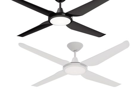 52  Motion DC Ceiling Fan Black, White with Light 60050, 60051 Domus Lighting Cheap