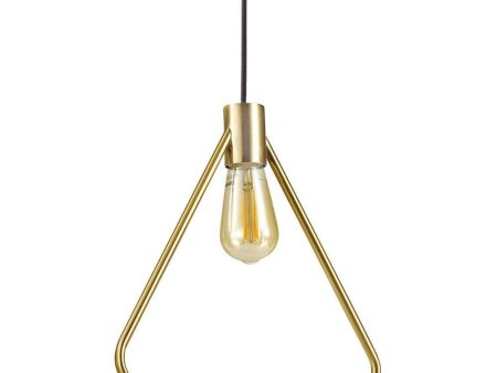 Abc Triangle Pendant Light Satin Brass Online Sale