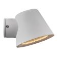 Aleria Outdoor Wall Light in White, Black, Grey or Galvanized Steel For Sale