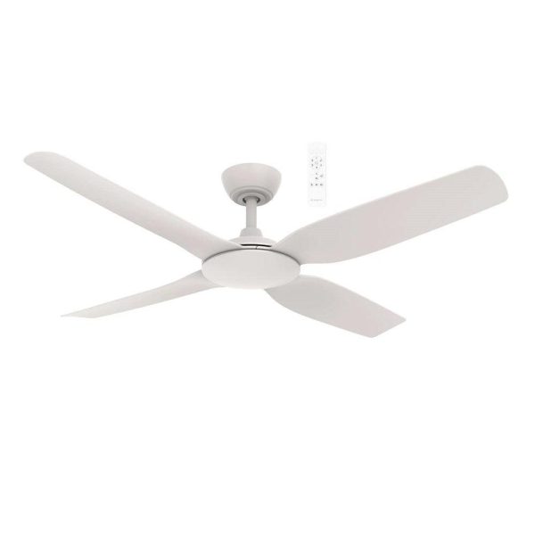 52  Viper DC Ceiling Fan Matt Black, Matt White MVDC134 Martec Lighting Online Sale