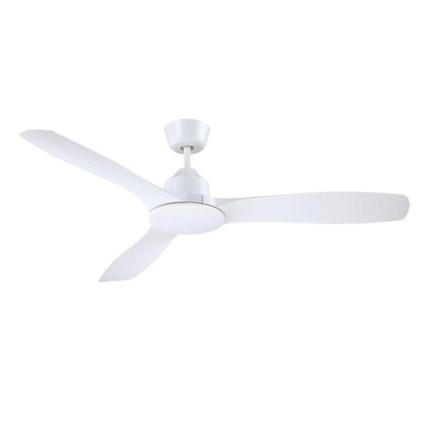 52  Raptor DC Ceiling Fan Black, White FC970133xx Mercator Lighting For Sale