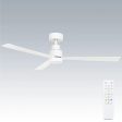 52  Joli DC Ceiling Fan White with Light 22196 05 Brilliant Lighting For Sale