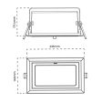 220mm x 130mm LED Downlight 32w White CCT AT9043 WH TRI Atom Lighting Online