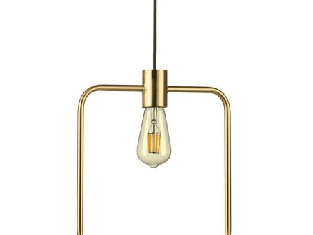 Abc Square Pendant Light Satin Brass For Cheap