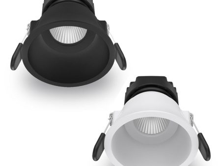 90mm LED Adjustable Downlight 10w Black, White CCT AT9029 ADJ TRI Atom Lighting Hot on Sale