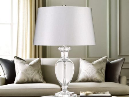 Antonia Table Lamp Clear Crystal Silver ELS.ANTONIA-TL Elstead Lighting Online Sale