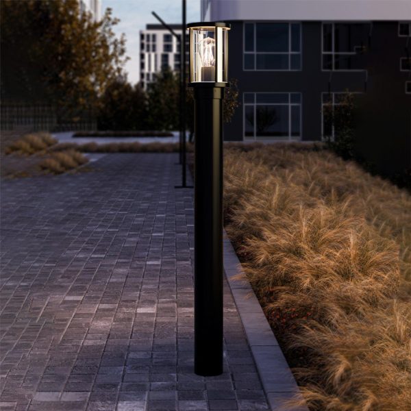 BL-400 Bollard Light in Black Clear, Black Frost Sale