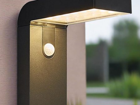 Alya Solar LED Wall Light with Sensor 5w Black For Discount