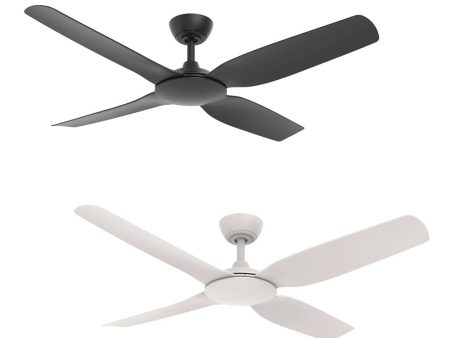 52  Viper DC Ceiling Fan Matt Black, Matt White MVDC134 Martec Lighting Online Sale