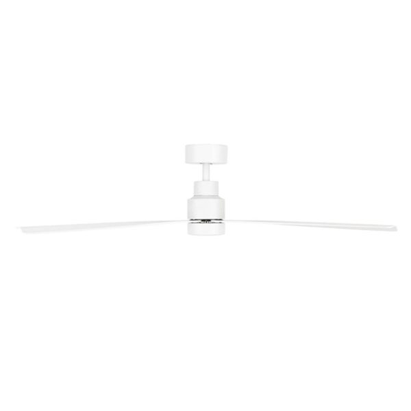 52  Joli DC Ceiling Fan White with Light 22196 05 Brilliant Lighting For Sale