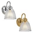 Dublin Indoor Wall Light in Polished Chrome or Painted Natural Brass For Sale