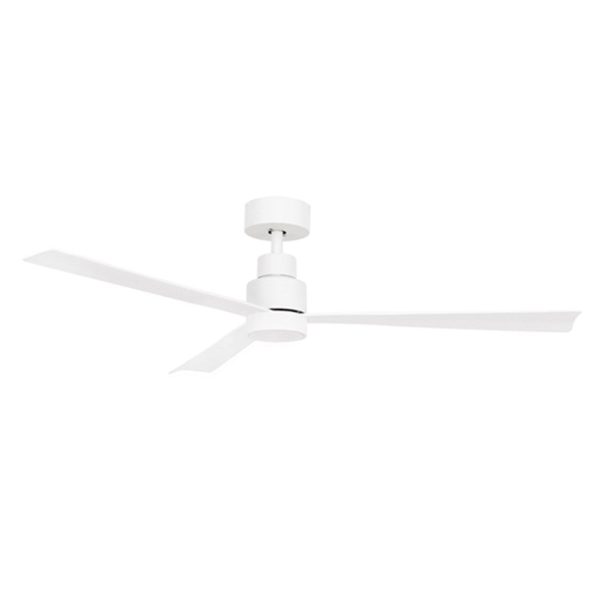 52  Joli DC Ceiling Fan White with Light 22196 05 Brilliant Lighting For Sale