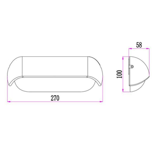 Aken Eyelid  Outdoor LED Wall Light CCT in Dark Grey or White Cheap