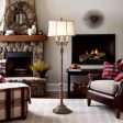 Gibson  4Lt Floor Lamp E27 in Cambridge Crackle Finish Elstead Lighting - ELS.FE-GIBSON Online now