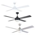 52  Tempo Plus AC Ceiling Fan White, Black, Chrome with Light 22279 XX Brilliant Lighting Hot on Sale