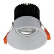 90mm Deep-13 LED Downlight 13w Black, White CCT 21731, 21732 Domus Lighting For Sale