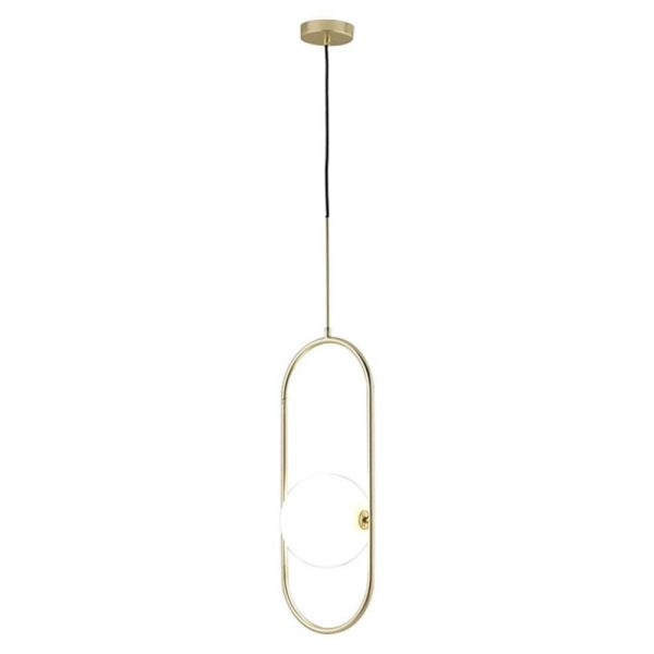 Abbacus LED Pendant Light 5w in Matt Black, Matt Brass Online