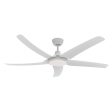 56  Hover DC Ceiling Fan Black, White with Light 60070, 60071 Domus Lighting Sale