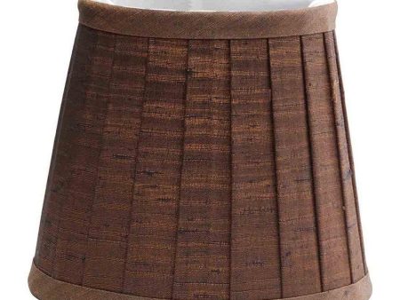 Clip Candle Pleated Shade in Chocolate Sale