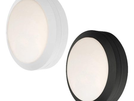 Kensley LED Round Bunker Light 10w White, Black Cheap