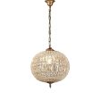 Palermo Chandelier Available in Different Sizes 1x40w E27 in Antique Brass Supply