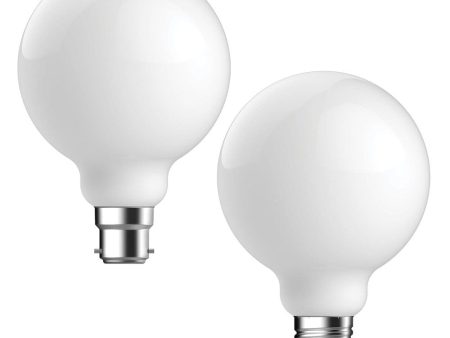 8w LED B22, E27 G95 Globe Warm White 2700k, Daylight 6500k 65982~65985 Dimmable Online now