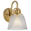 Dublin Indoor Wall Light in Polished Chrome or Painted Natural Brass For Sale