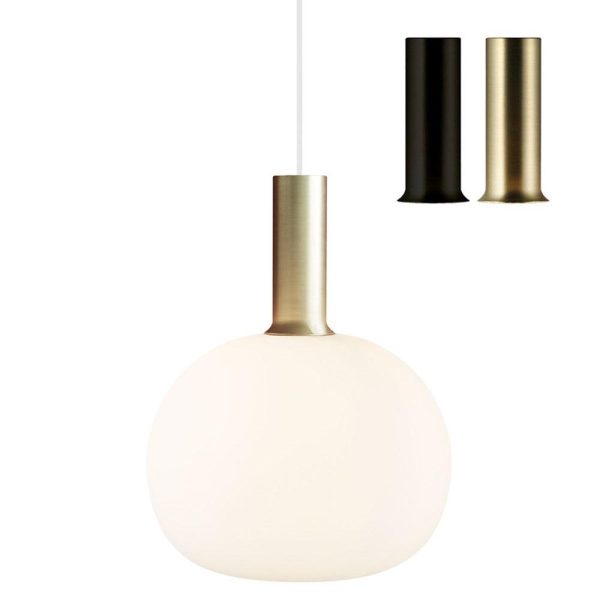 Alton 25 Pendant Light Opal White, Smoke Glass on Sale