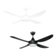 48  Vector II AC Ceiling Fan White, Black  with Light 22291 Brilliant Lighting Hot on Sale