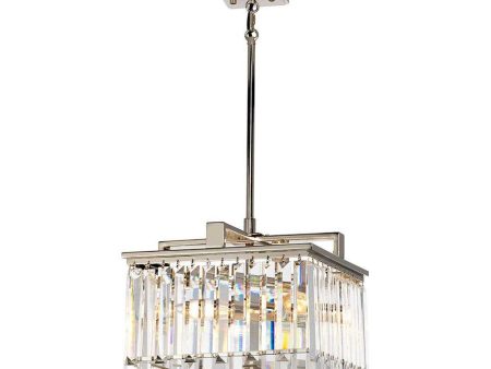 Aries Chandelier Small 4Lt in Polished Nickel Online now