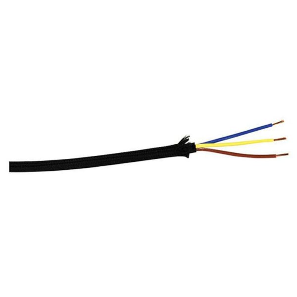 3-Core (Earth, Live and Neutral) Cable Black Cloth Cheap