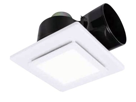 270m³ hr, 400m³ hr Sarico LED CCT Exhaust Fan Square - White Cheap