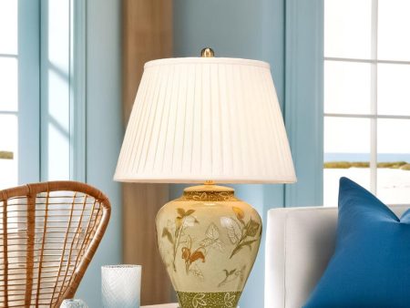 Arum Lily Table Lamp Green and Cream ELS.ARUM-LILY-TL Elstead Lighting Hot on Sale