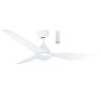 52  Avoca Smart WIFI DC Ceiling Fan Black, White Oak, White with Light MADC1333 Martec Lighting Online Sale